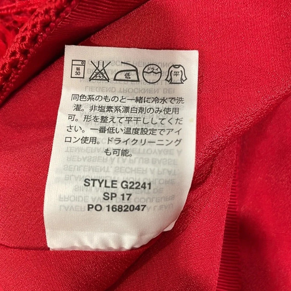 NWOT J. Crew Red Tiered Fringe Exposed Zipper Mini Skirt 0P - Picture 11 of 13